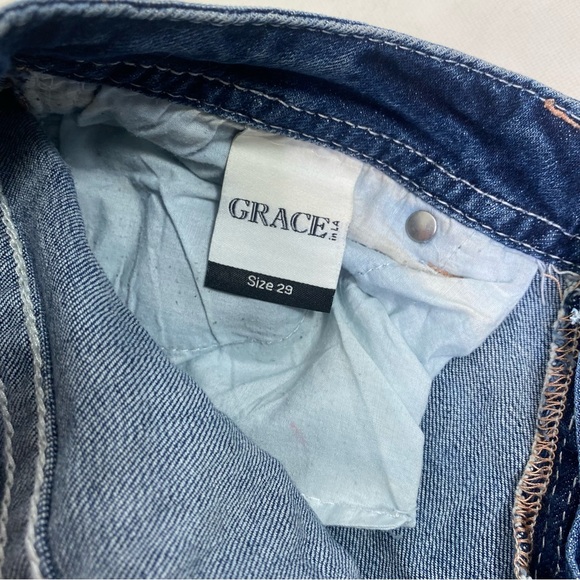 Grace In LA Jean shorts size 29 - Picture 8 of 11